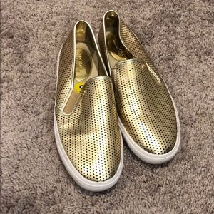 Gold Michael Kors shoes